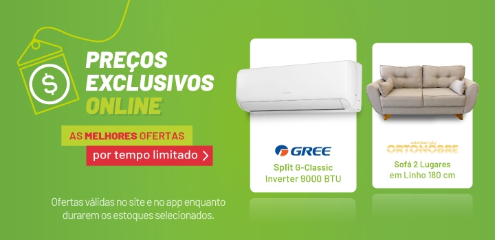 Preços Exclusivos Online