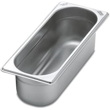 Cuba Tramontina 2/8 em Aço Inox sem Alças Profundidade 100 mm - Aço 430 — Tramontina