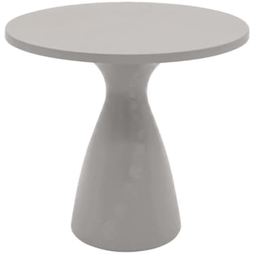 Mesa Flut 80cm Redonda em Polietileno Concreto Tramontina — Tramontina