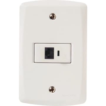 Conjunto 4x2 com 1 Tomada RJ45 cat. 6 Tramontina Lux2 Branco — Tramontina