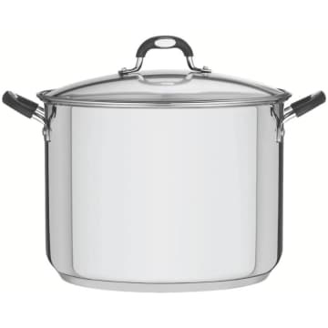 Caldeirão Tramontina Astro Aço Inox Tampa de Vidro 30 cm 15,2 Litros — Tramontina