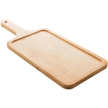 Tábua de Bambu para Servir 39x15cm Lyor Hambúrguer Petisco Frios Mesa Posta — Lyor