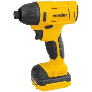 Parafusadeira a bateria com impacto 12 V fonte bivolt automático PBV 012I VONDER — Vonder