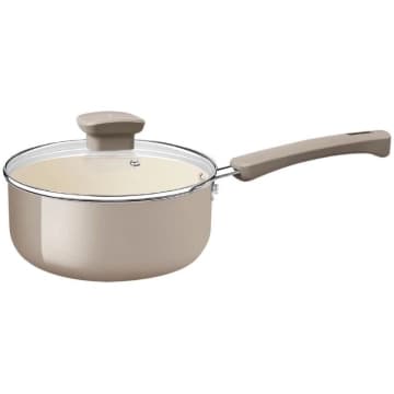 Panela Tramontina Veronese Alumínio e Cerâmica Bege 18cm 2 L — Tramontina