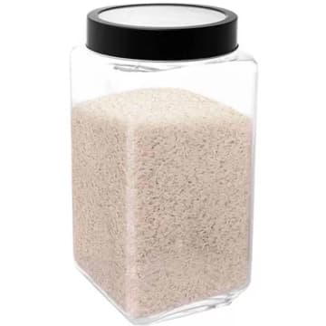 Kit 3 Porta Mantimentos de Vidro 2,2L com Tampa de Metal Pre — Lyor
