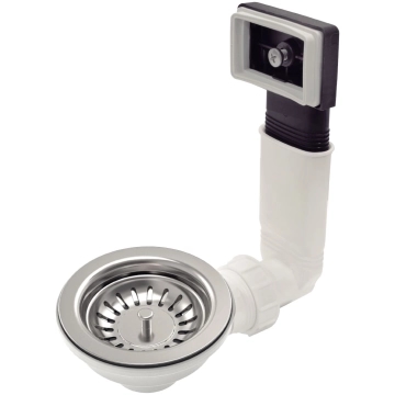 Válvula em Inox e Polipropileno com escape 4 1/2" para Pias e Cubas - Tramontina — Tramontina