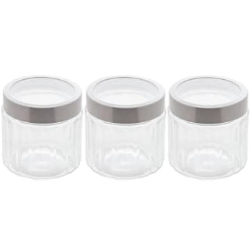 Kit 3 Potes de Vidro Borossilicato Porta Mantimentos Lyor 87 — Lyor