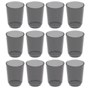12 Copos Crippa 500ml Plástico Fumê Suco Água Bebidas Escolar — Crippa