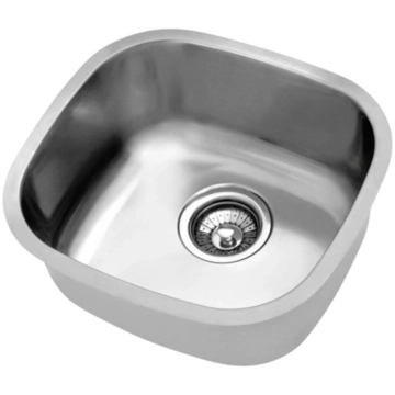 Cuba de Embutir Docol Invicta 37x34x18 cm em Aço Inox Alto Brilho com Válvula 4.1/2" — Docol