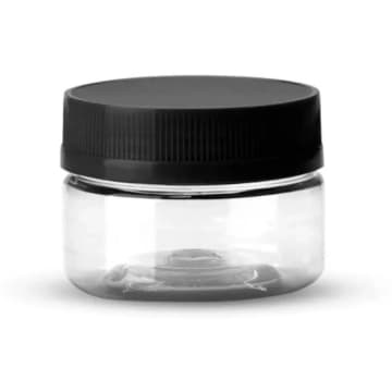 48un Pote Multiuso Plástico 100ml com Tampa Preta G1510 Galvanotek — Galvanotek