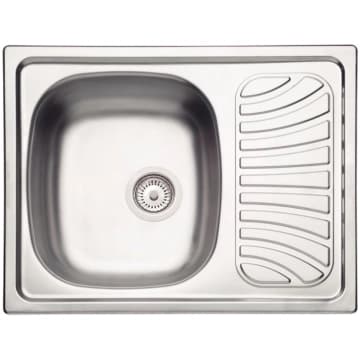 Cuba de Sobrepor Tramontina Alpha 34 R em Aço Inox Pré-polido 62 x 50 cm com Válvula — Tramontina