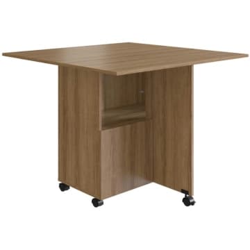 Mesa com Tampo Dobrável Berlim Mel Nova Móbile 73x90x90cm — Emovell