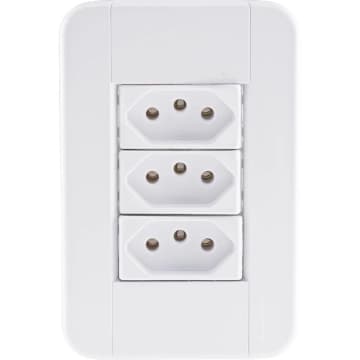 Conjunto 4x2 com 3 Tomadas 2P+T 20 A 250 V Tramontina Tablet — Tramontina