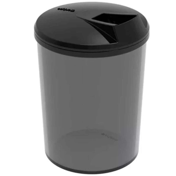 48 Farinheiras Porta Farofa Temperos com Tampa 400ml Crippa Fumê — Crippa