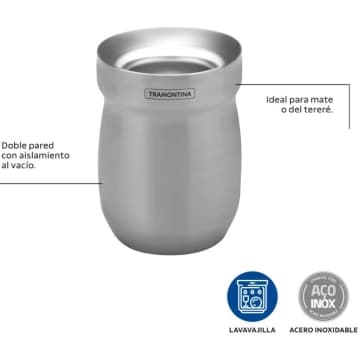Cuia Térmica Tramontina em Aço Inox 240 ml — Tramontina