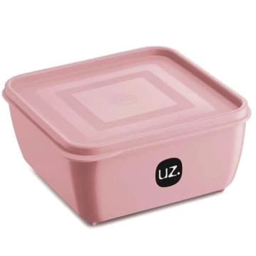 Pote Plástico Quadrado Multiuso 1,5L com Tampa Premium UZ Ro — UZ Utilidades