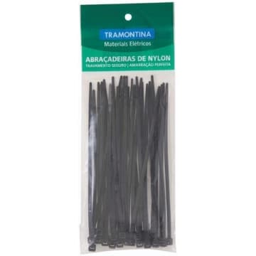Abraçadeira de Nylon 95x2,4 mm Tramontina Preta — Tramontina