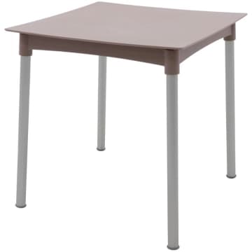 Mesa Tramontina Diana 70 cm em Polipropileno Camurça com Pernas de Alumínio Anodizado — Tramontina