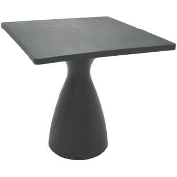 Mesa Quadrada Tramontina Flut em Polietileno Grafite — Tramontina