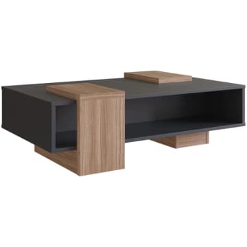 Mesa De Centro Com Nicho Preto Montana — Emovell