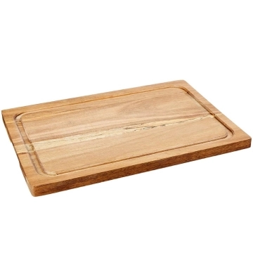 Tábua de Madeira para Carne Churrasco Tabuleiro de Corte para Cozinha 24x34cm Simonaggio — Simonaggio