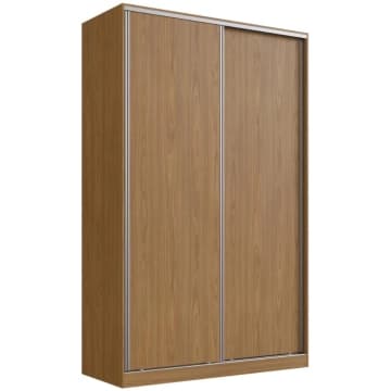 Guarda Roupa Solteiro 147x59,8x235cm 2 Portas 3 Gavetas Freijó Natural RC2004 Emovell — Emovell
