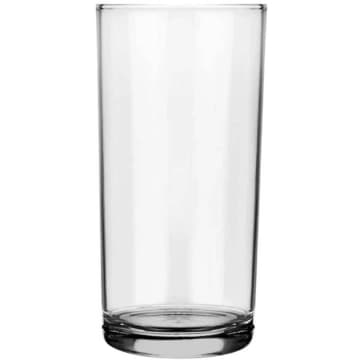 Jogo 24 Copos de Vidro 300ml Cylinder para Sucos Long Drink Servir Água Refrigerante — Nadir