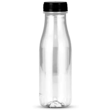 70un Garrafa PET Plástica Transparente com Tampa 300ml G3530 Galvanotek — Galvanotek