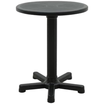 Mesa Tramontina Capri Preto 59 cm em Polipropileno — Tramontina