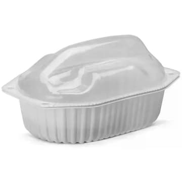 100un Embalagem para Frango Assado G100 Branco Galvanotek — Galvanotek