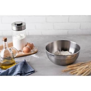 Pote Redondo Tramontina Freezinox em Aço Inox 0,8 L 14 cm — Tramontina