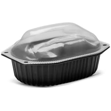 100un Embalagem para Frango Assado G100 Preto Galvanotek — Galvanotek