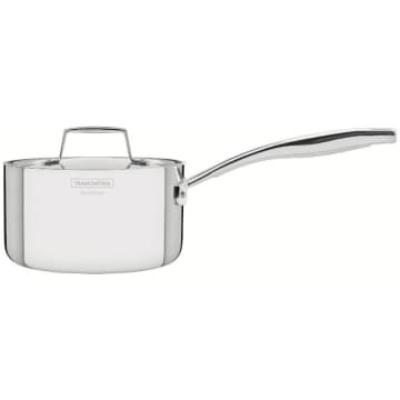 Panela Tramontina Grano em Aço Inox 16 cm 1,7L Fundo Triplo Compatível com Indução — Tramontina
