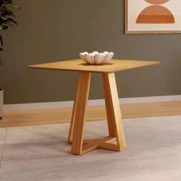 Mesa de Jantar 90cm 4 Lugares Carvalho Rosé Dalla Costa — Dalla Costa