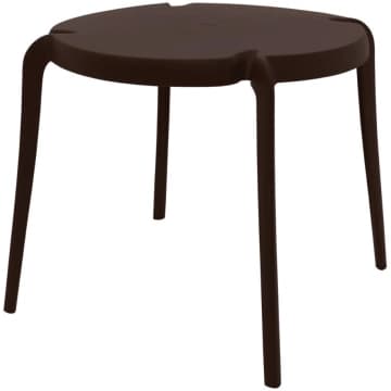 Mesa Tramontina Clarice Marrom 79 cm em Polipropileno e Fibra de Vidro — Tramontina