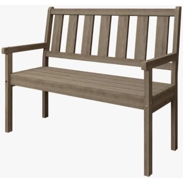 Banco de Jardim 120cm Rústico Meneghetti Vegas 2 Lugares — Móveis Meneghetti