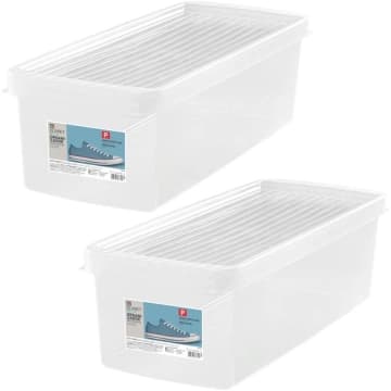 2 Caixas Plásticas Guardar Sapatos 35 a 38 Ordene 4,2L Organ — Ordene