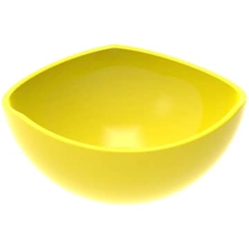 Pote de Sobremesa Doces Avulso 265ml Plástico Amarelo Trio C — Crippa