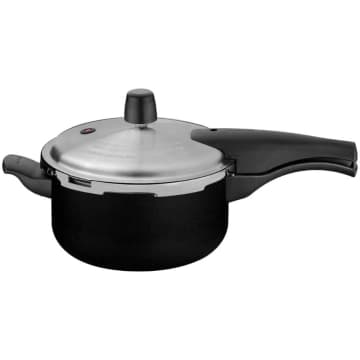 Panela de Pressão Tramontina Vancouver Alumínio Antiaderente Starflon Max Preto 20 cm 3 L — Tramontina