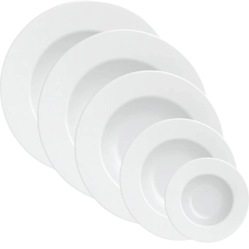 Aparelho de Jantar Maria Augusta Porcelana 30 Peças Tramontina Mesa Posta Branca — Tramontina
