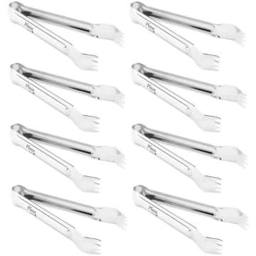 Kit 8 Pegadores de Carne Aço Inox Pequeno para Restaurante Rodízio Churrasco Hercules — Hercules e Mundial