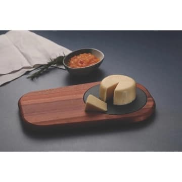 Tábua Queijos Provence Mogno Pedra Sabão Vidro 31x19 — Tramontina