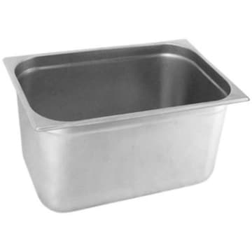Kit 8 Cubas Gastronomica Inox 1/2x200mm com tampas Brasinox — Brasinox
