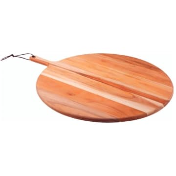 Tábua Redonda para Pizza Tramontina Provence em Madeira Teca 50 cm — Tramontina