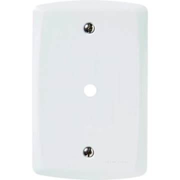 Placa com 1 Furo 9 mm 4x2 Tramontina Lux Branca — Tramontina