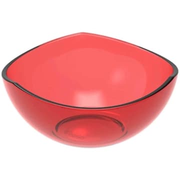 Pote de Sobremesa 265ml Avulso Trio Crippa Plástico Vermelho Tigela Pote para Doces — Crippa
