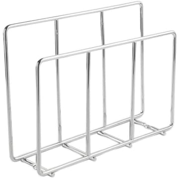 Suporte para Tábuas de Carne Corte Organizador Aramado para Cozinha Cromado Masutti — Masutti
