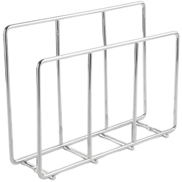Suporte para Tábuas de Carne Corte Organizador Aramado para Cozinha Cromado Masutti — Masutti