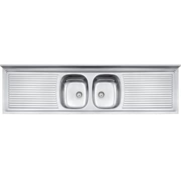 Pia de Apoio Tramontina Ribon 2C 34 em Aço Inox 200 x 55 cm — Tramontina