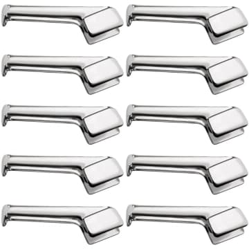 Kit 10 Pegadores 18cm para Servir Inox Macarrão Salada Comida Servir Restaurantes Buffets Taumer — Taumer